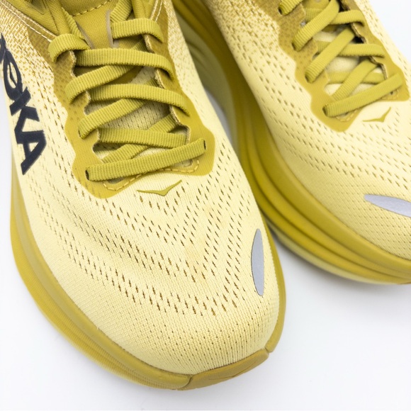 Hoka Bondi 8 Size 9 Yellow Running Shoes 1127952 Golden Lichen/Celery Root - Picture 4 of 12